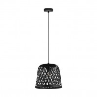 Eglo-KIRKCOLM Pendant Light - Wood Shade